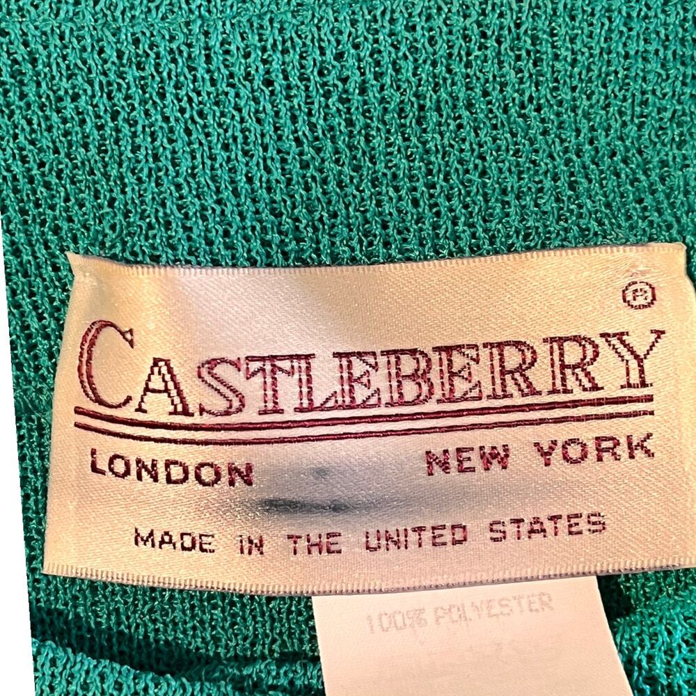 RARE Size Medium Vintage Castleberry Womens Suit Skirt Jacket Matching Set - Picture 12 of 12